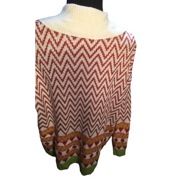 Great Geometric Pattern Colorful Long Sweater by So It Is - Size Large - Picture 3 of 11